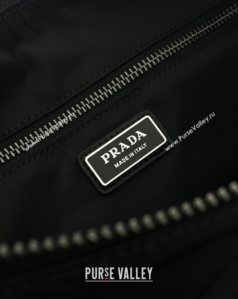 Prada Mens Explore Re-Nylon and leather bag Black 2025 2VH204 (YZ-260410082)