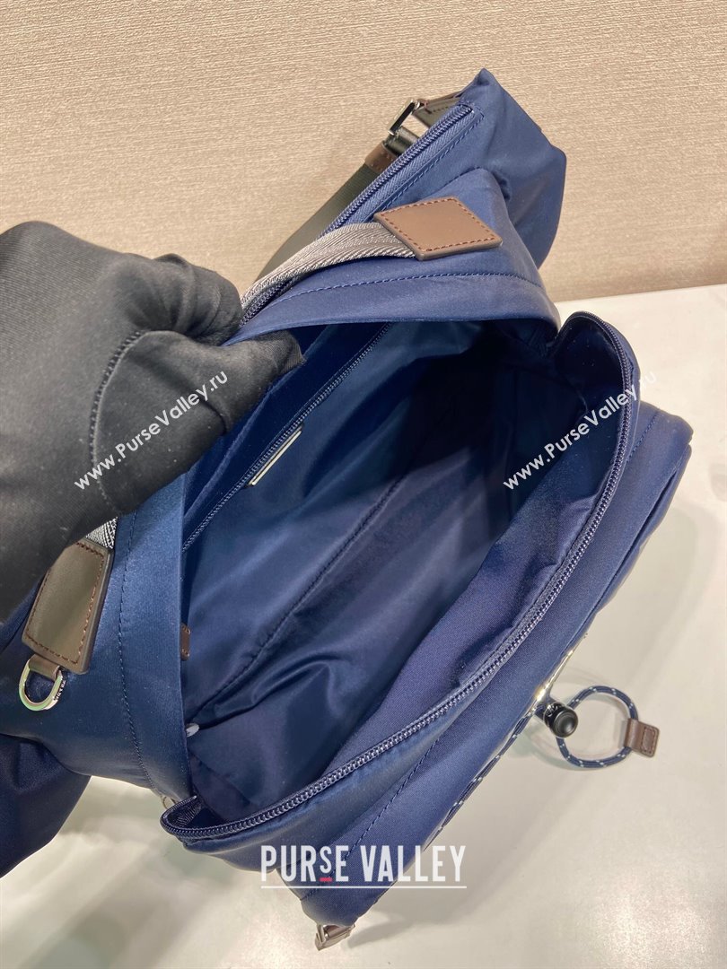 Prada Speedrock Re-Nylon and leather shoulder bag Blue 2025 2VH201 (YZ-251122027)
