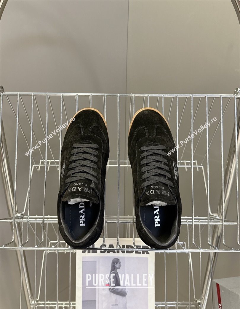 Prada Suede Sneakers Black 2025 PR120605 (KL-251206027)