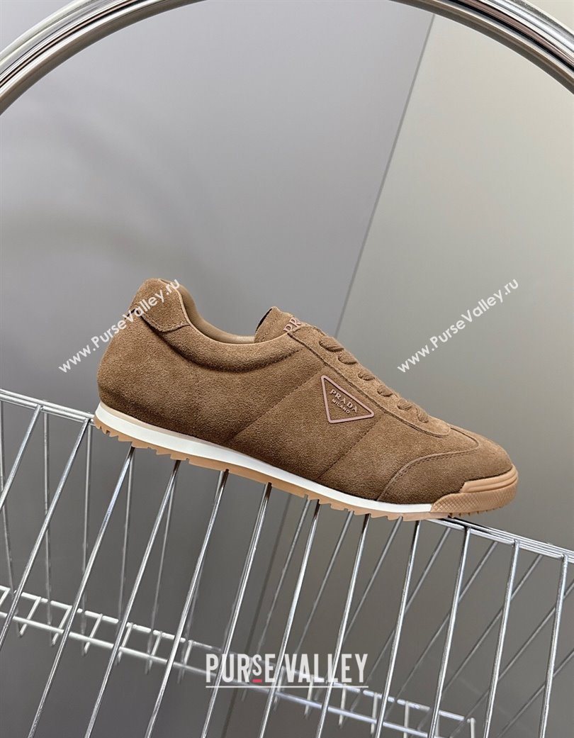 Prada Suede Sneakers Brown 2025 PR120605 (KL-251206028)