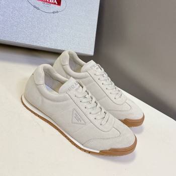 Prada Suede Sneakers Light Grey 2025 PR120605 (KL-251206029)