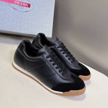 Prada Leather Sneakers Black 2025 PR120605 (KL-251206030)