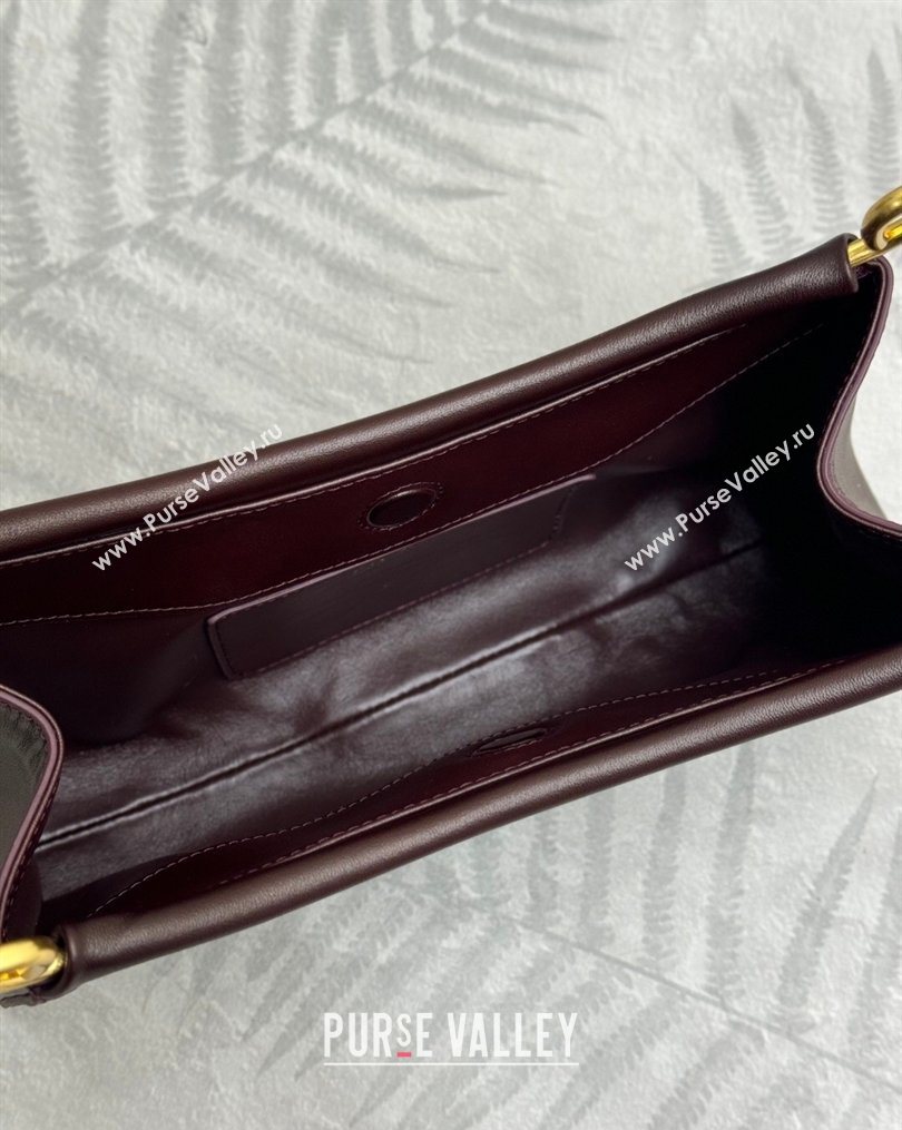 Prada Enchaîne small leather bag Burgundy 2026 1BC261 (YZ-260123072)