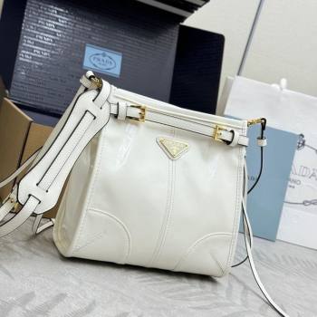 Prada Bonnie leather mini shoulder bag White 2026 1BH229 (YZ-260123025)