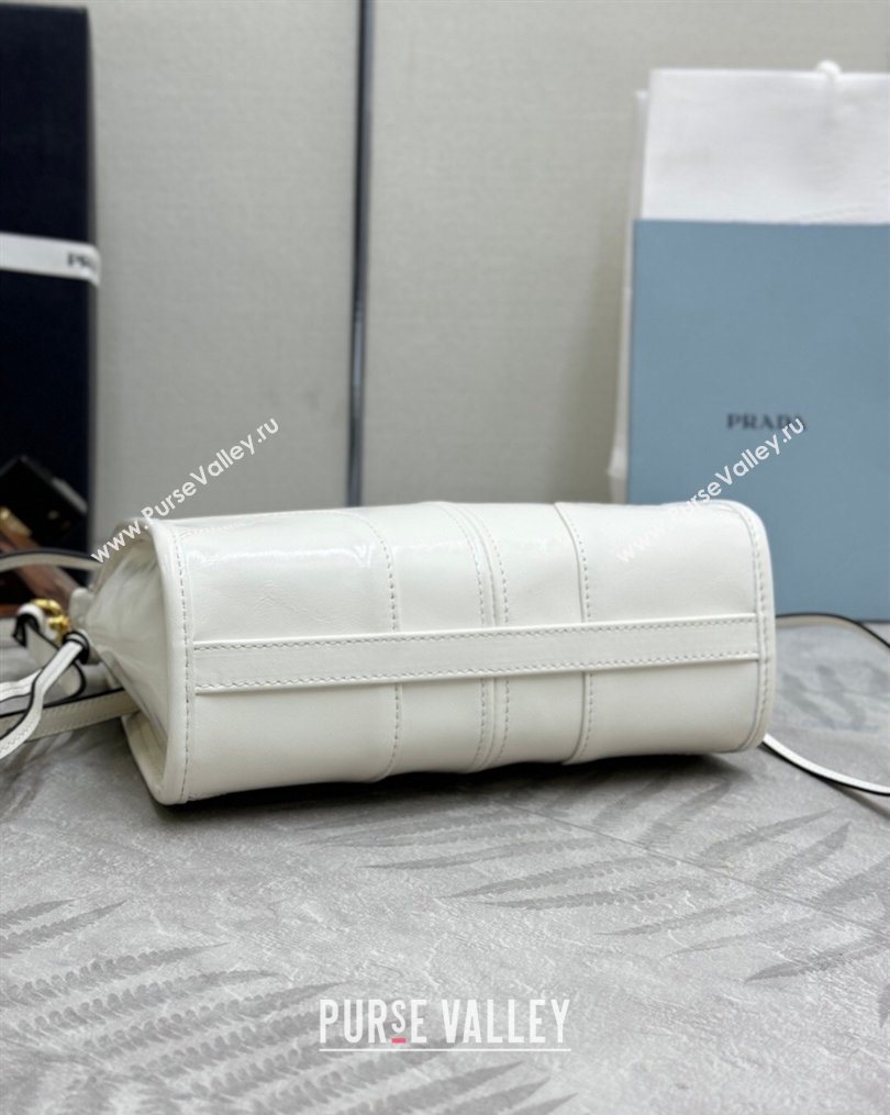 Prada Bonnie leather mini shoulder bag White 2026 1BH229 (YZ-260123025)