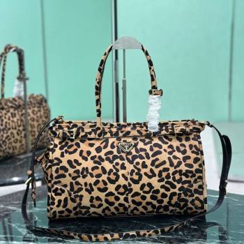 Prada Bonnie large Leopard Print handbag 1BA433 2025 (YZ-260123009)