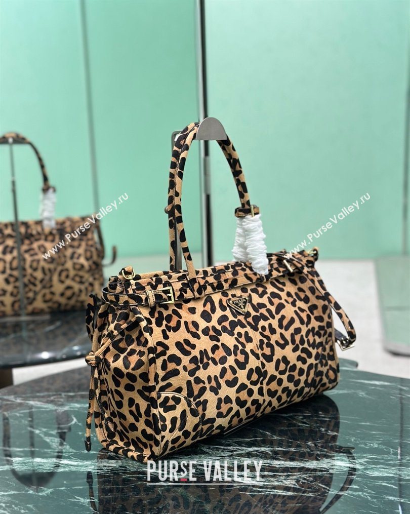Prada Bonnie large Leopard Print handbag 1BA433 2025 (YZ-260123009)