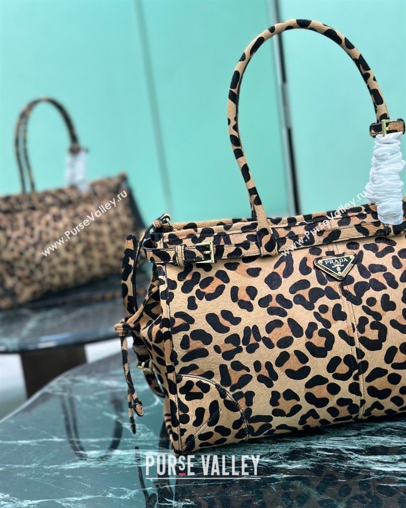 Prada Bonnie large Leopard Print handbag 1BA433 2025 (YZ-260123009)