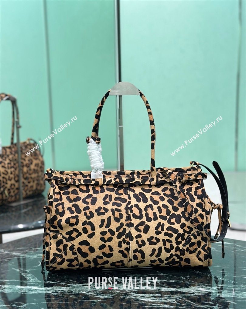 Prada Bonnie large Leopard Print handbag 1BA433 2025 (YZ-260123009)