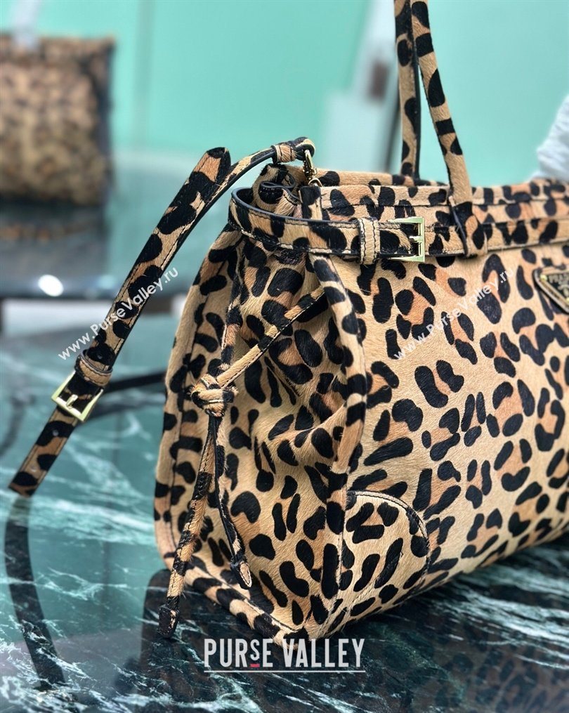 Prada Bonnie large Leopard Print handbag 1BA433 2025 (YZ-260123009)