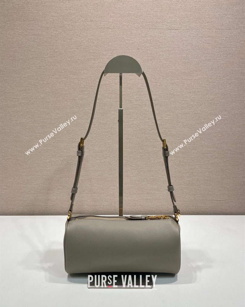 Prada Leather pouch bag Grey 2026 1BC239 (YZ-260123044)