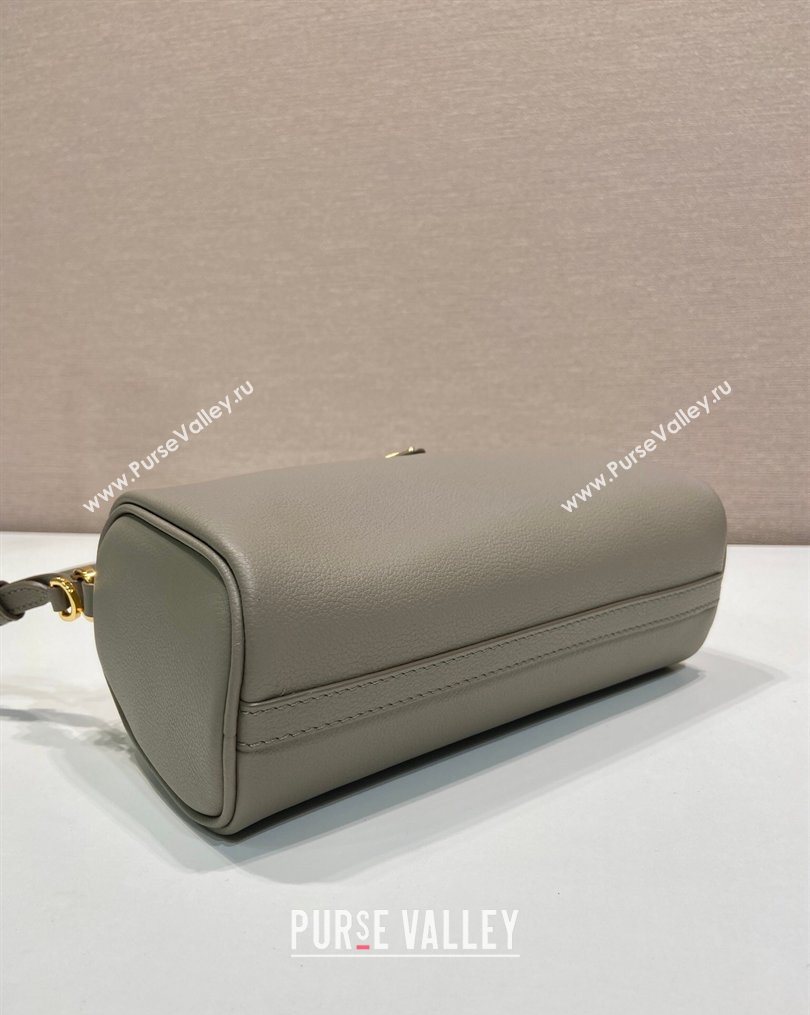 Prada Leather pouch bag Grey 2026 1BC239 (YZ-260123044)