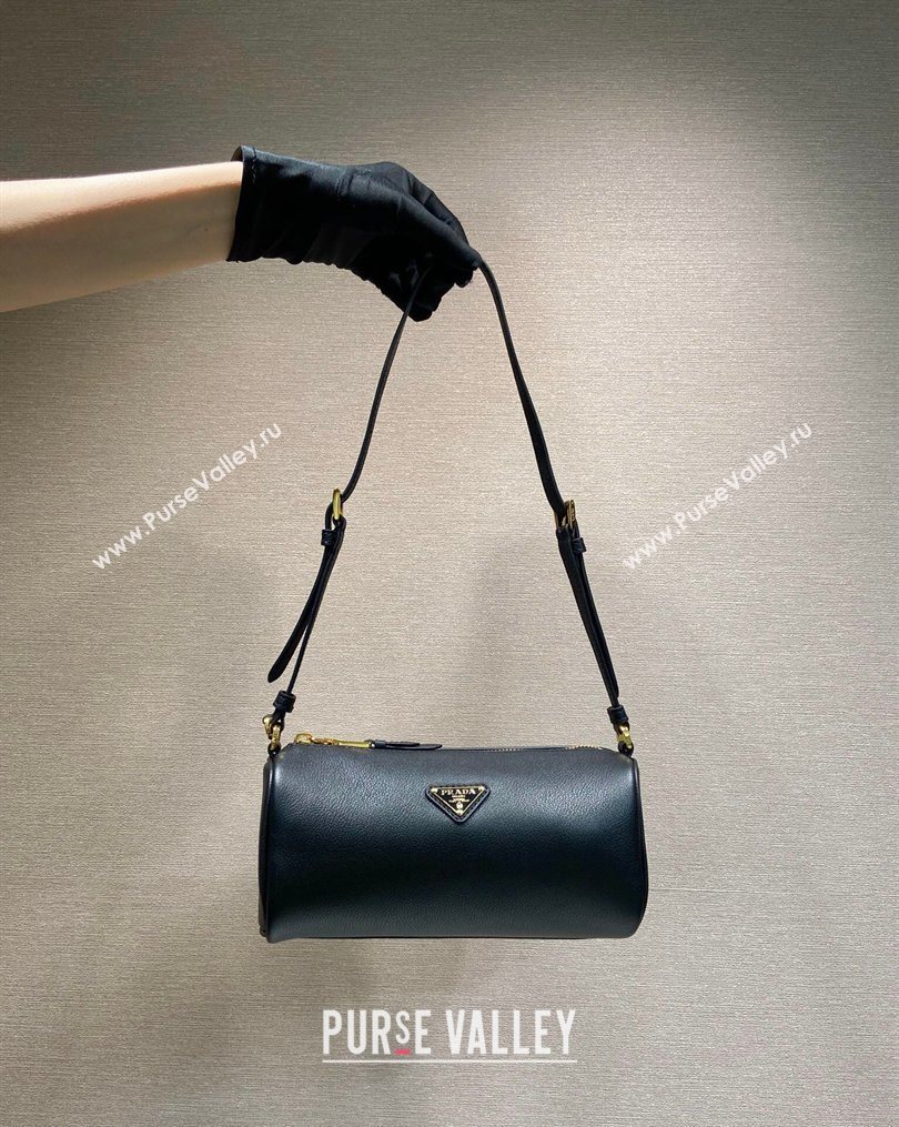 Prada Leather pouch bag Black 2026 1BC239 (YZ-260123045)