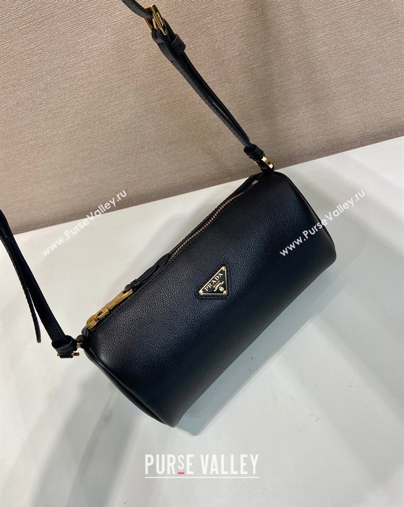 Prada Leather pouch bag Black 2026 1BC239 (YZ-260123045)