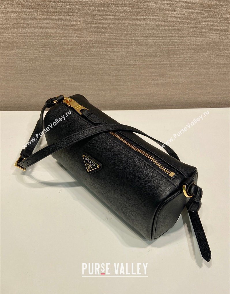 Prada Leather pouch bag Black 2026 1BC239 (YZ-260123045)