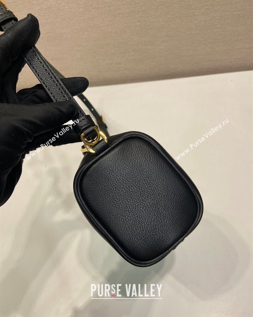 Prada Leather pouch bag Black 2026 1BC239 (YZ-260123045)