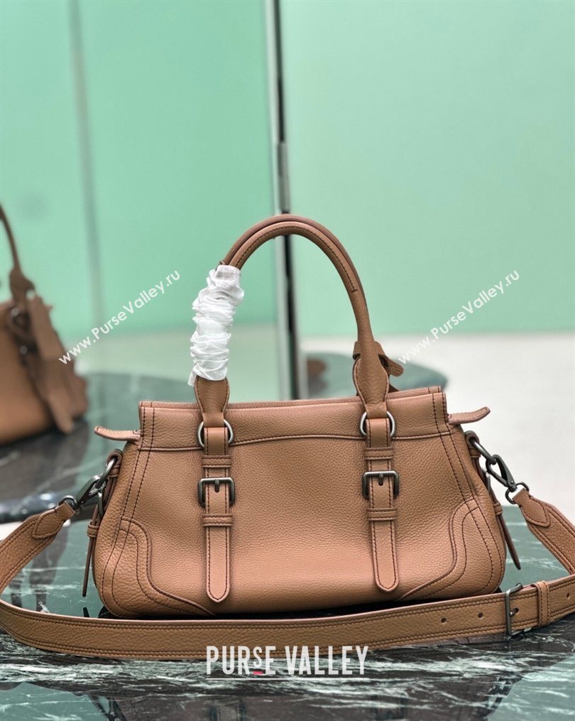 Prada Large leather tote bag Brown 2026 1BG604 (YZ-260123053)