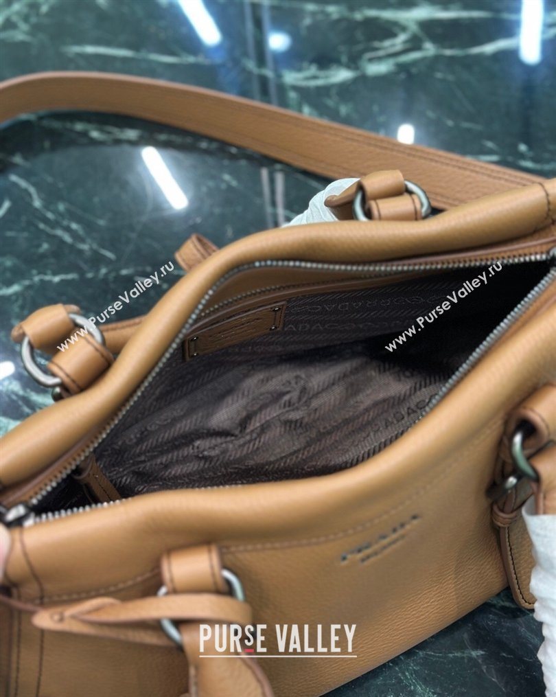 Prada Large leather tote bag Brown 2026 1BG604 (YZ-260123053)