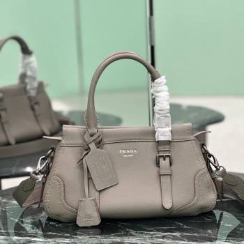 Prada Large leather tote bag Grey 2026 1BG604 (YZ-260123054)