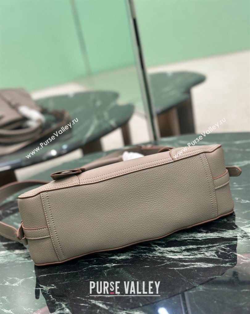 Prada Large leather tote bag Grey 2026 1BG604 (YZ-260123054)