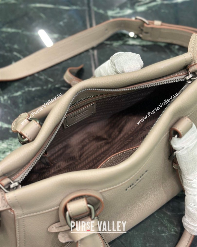 Prada Large leather tote bag Grey 2026 1BG604 (YZ-260123054)