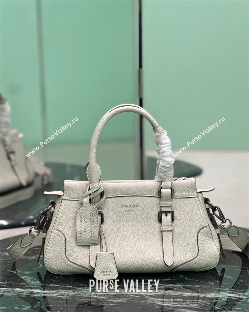 Prada Large leather tote bag White 2026 1BG604 (YZ-260123055)
