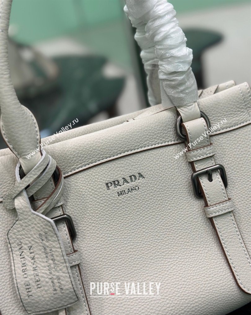 Prada Large leather tote bag White 2026 1BG604 (YZ-260123055)