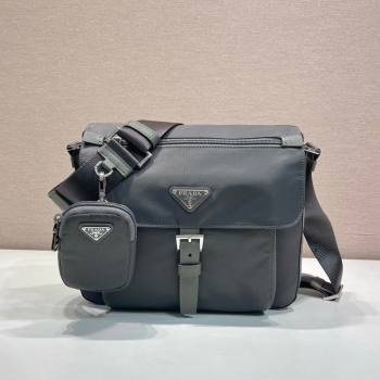 Prada Re-Nylon shoulder bag Grey 2026 1BD994 (YZ-260123060)