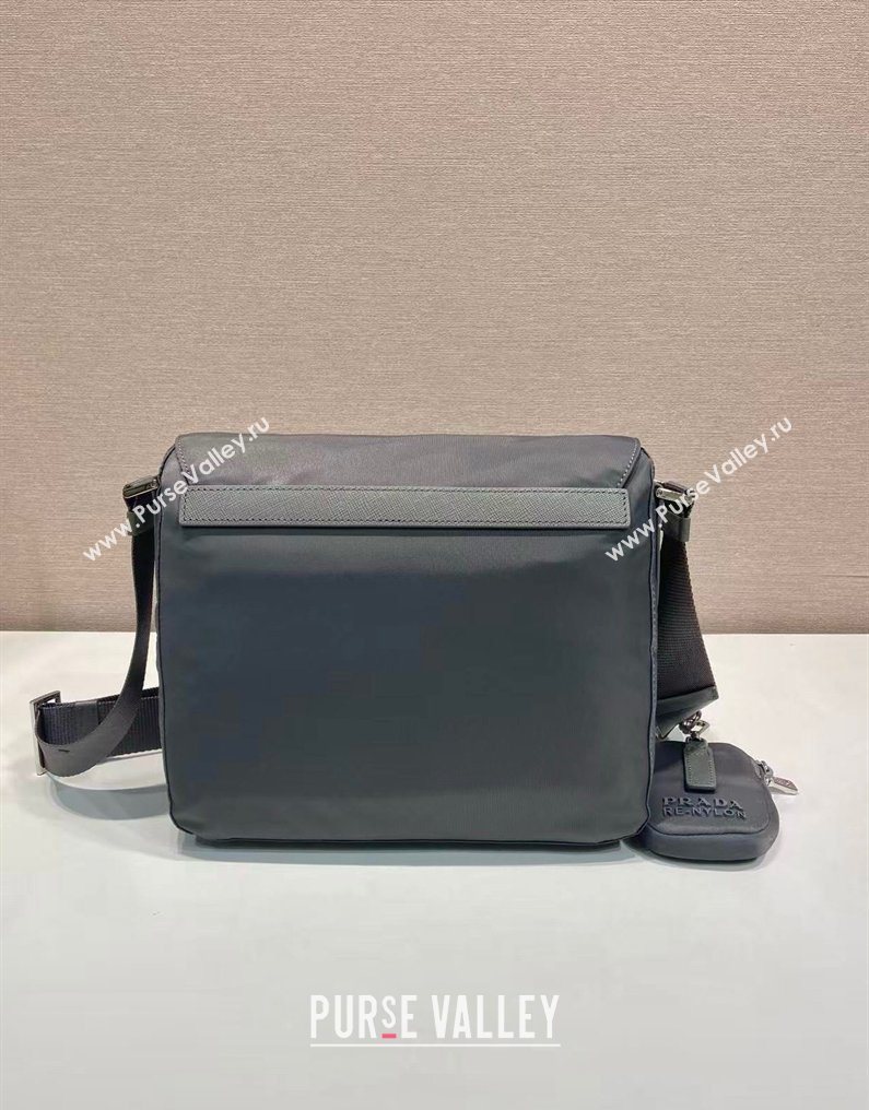 Prada Re-Nylon shoulder bag Grey 2026 1BD994 (YZ-260123060)