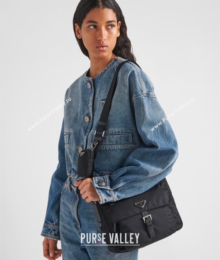 Prada Re-Nylon shoulder bag Black 2026 1BD994 (YZ-260123062)