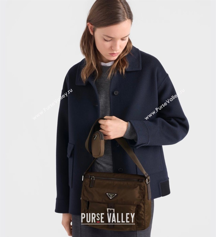 Prada Re-Nylon shoulder bag Sienna Brown 2026 1BD994 (YZ-260123061)