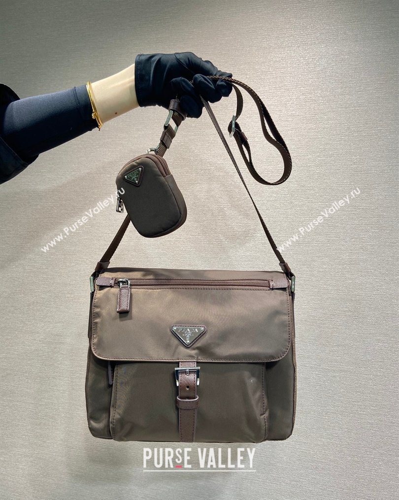 Prada Re-Nylon shoulder bag Sienna Brown 2026 1BD994 (YZ-260123061)