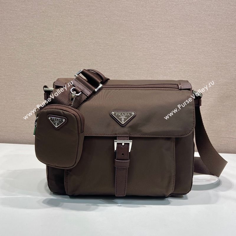Prada Re-Nylon shoulder bag Sienna Brown 2026 1BD994 (YZ-260123061)