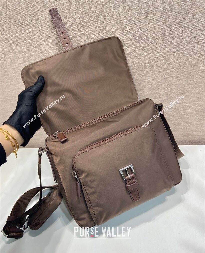 Prada Re-Nylon shoulder bag Sienna Brown 2026 1BD994 (YZ-260123061)