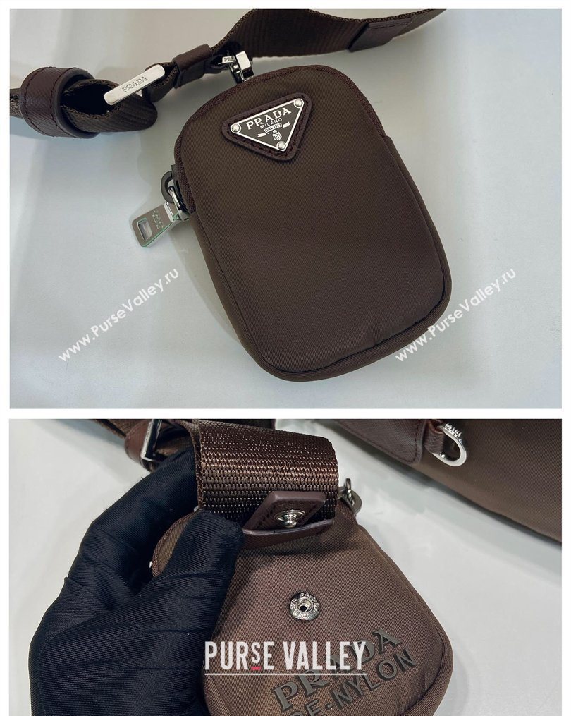 Prada Re-Nylon shoulder bag Sienna Brown 2026 1BD994 (YZ-260123061)