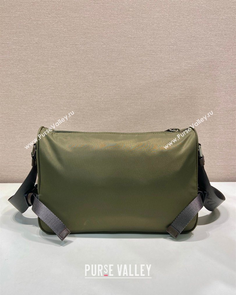 Prada Mens Speedrock Re-Nylon and leather shoulder bag Green 2026 2VH192 (YZ-260123063)