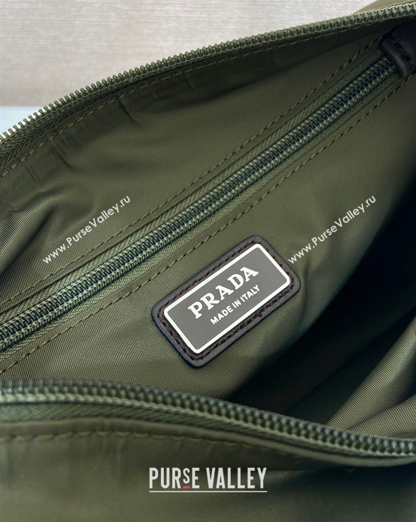 Prada Mens Speedrock Re-Nylon and leather shoulder bag Green 2026 2VH192 (YZ-260123063)