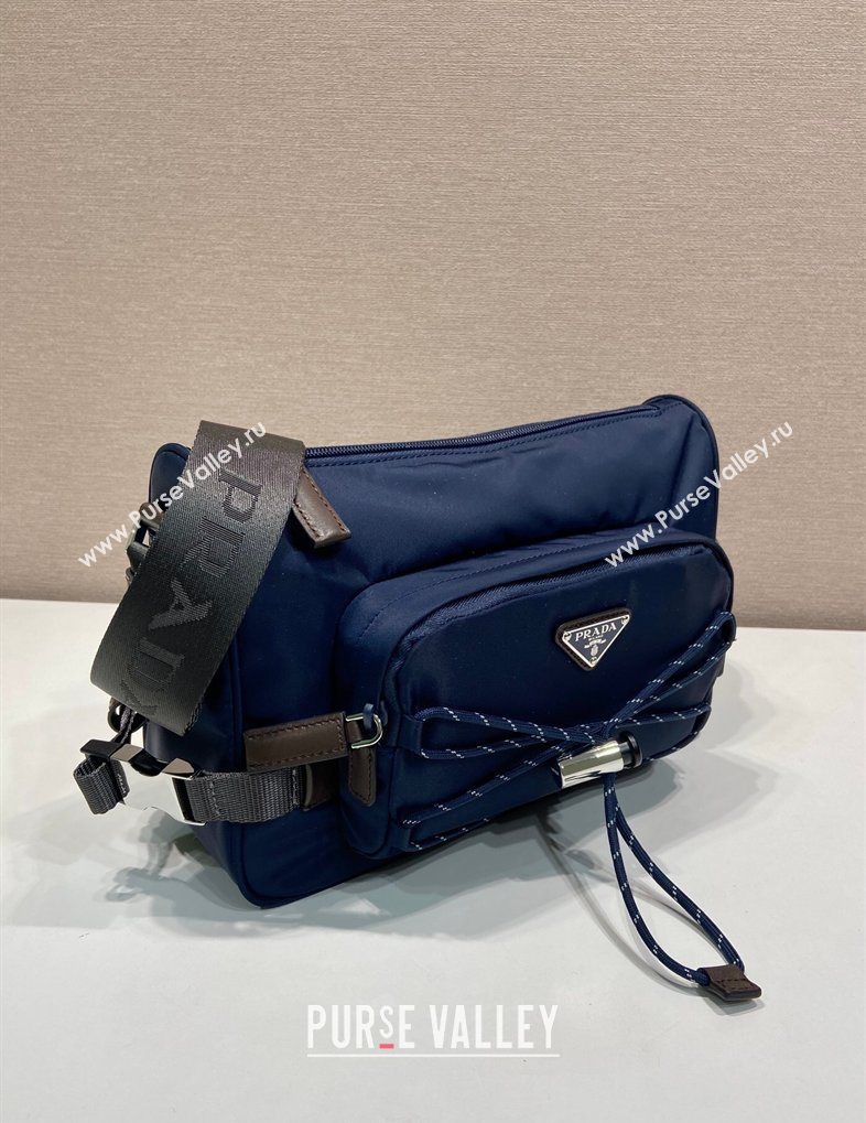 Prada Mens Speedrock Re-Nylon and leather shoulder bag Blue 2026 2VH192 (YZ-260123064)