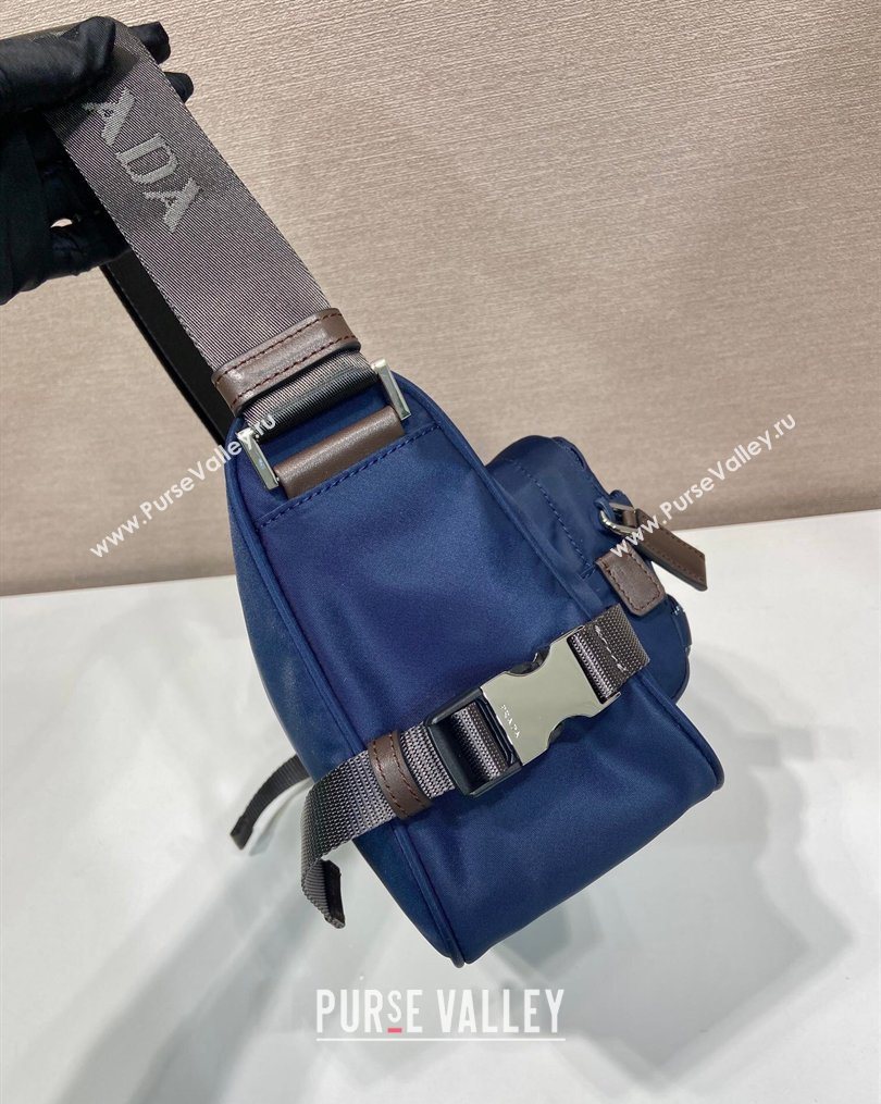 Prada Mens Speedrock Re-Nylon and leather shoulder bag Blue 2026 2VH192 (YZ-260123064)