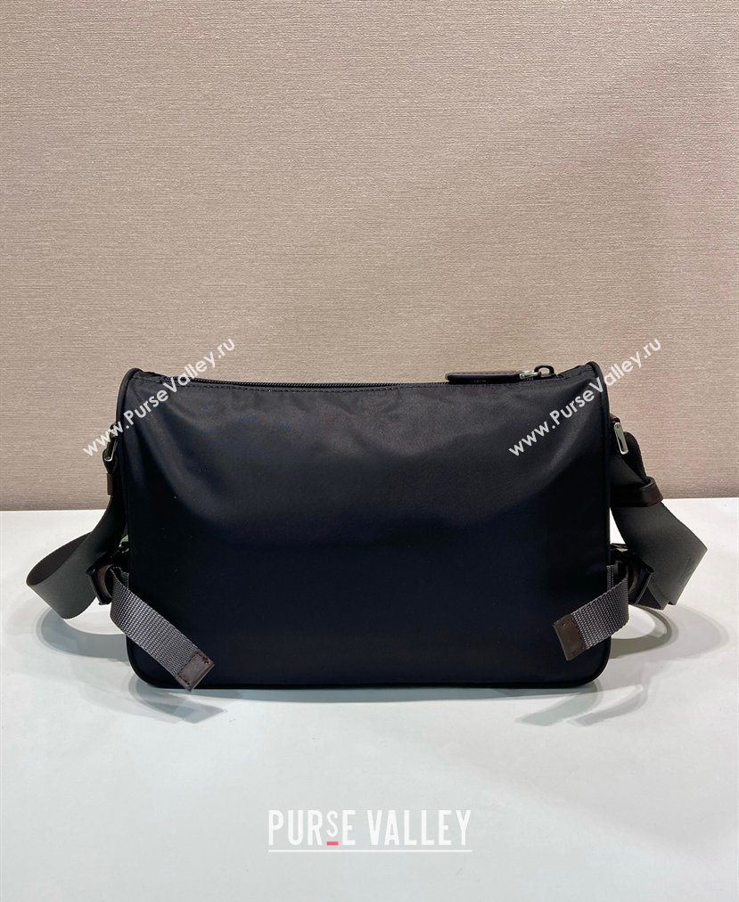 Prada Mens Speedrock Re-Nylon and leather shoulder bag Black 2026 2VH192 (YZ-260123065)