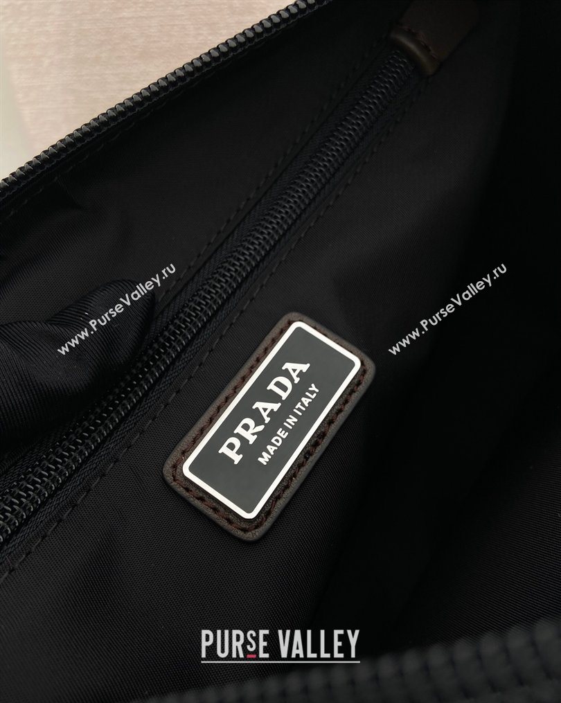 Prada Mens Speedrock Re-Nylon and leather shoulder bag Black 2026 2VH192 (YZ-260123065)