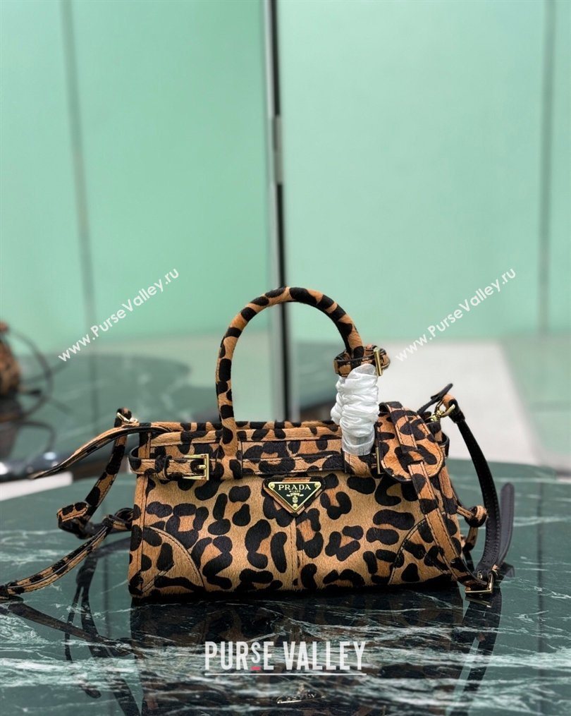 Prada Bonnie mini Leopard Print handbag 2025 1BA486 (YZ-260123012)