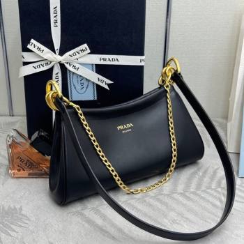 Prada Enchaîne small leather bag Black 2026 1BC261 (YZ-260123070)