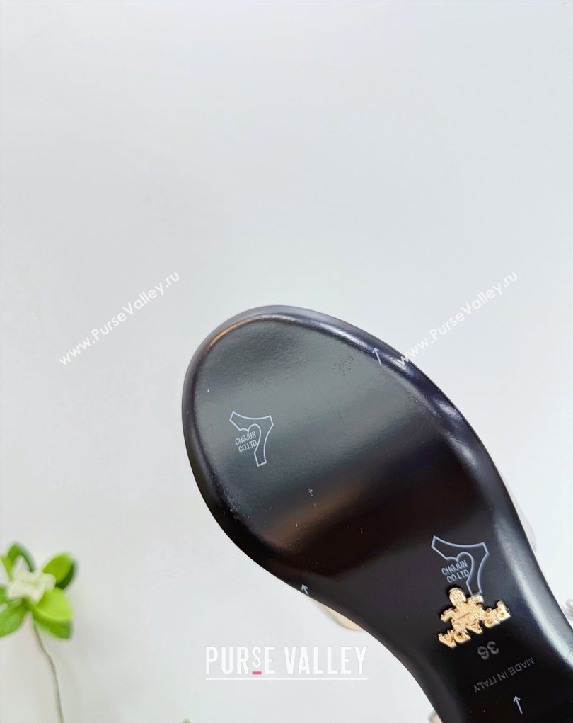 Prada Padded Leather Platform Sandals 7.5cm Silver 2026 PR022801 (MD-260228005)