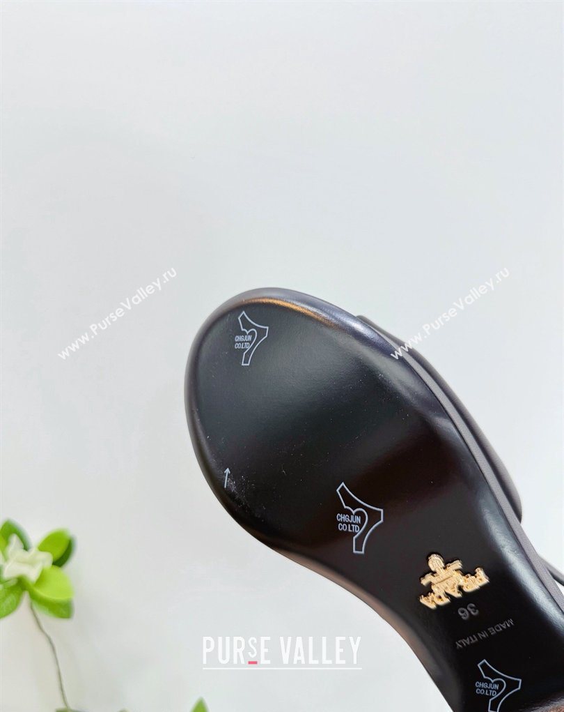 Prada Padded Calf Leather Platform Sandals 7.5cm Black 2026 PR022801 (MD-260228007)