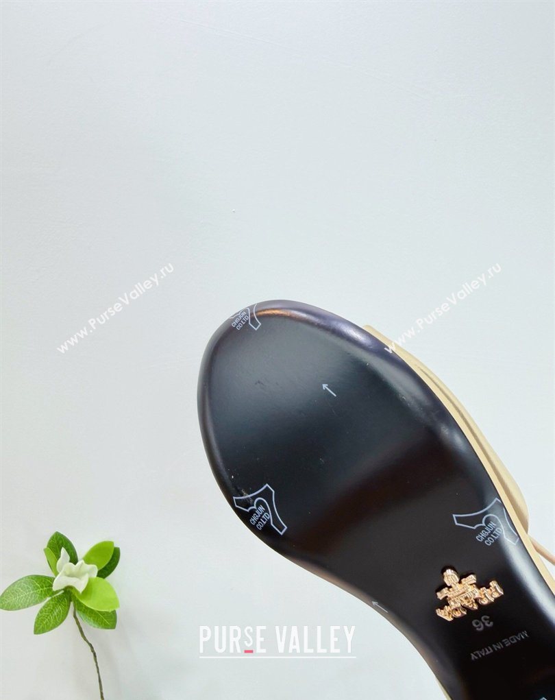 Prada Padded Leather Platform Sandals 7.5cm Gold 2026 1XZ786 (MD-260228012)