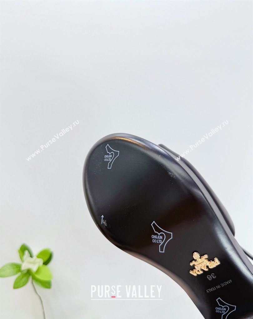 Prada Padded Calf Leather Platform Sandals 7.5cm Black 2026 1XZ786 (MD-260228010)