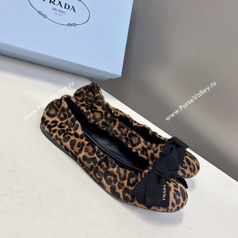 Prada Printed ballerinas flat with bow 2026 1F322O (MD-260227111)