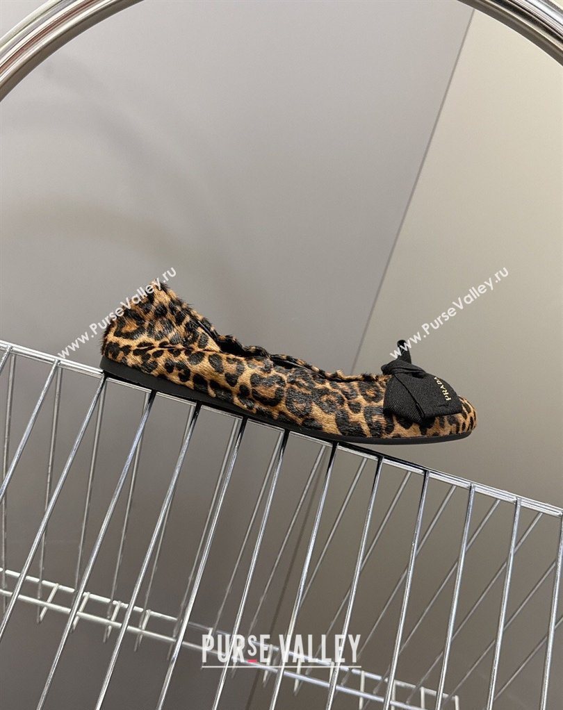 Prada Printed ballerinas flat with bow 2026 1F322O (MD-260227111)