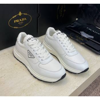 Prada Mens Prax 01 nylon and leather sneakers White3 2026 1E804M (KL-260228047)